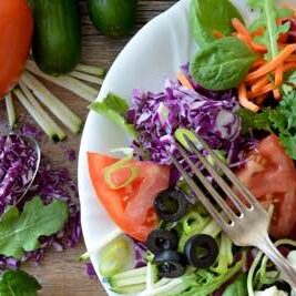 Vegetairan dietitian salad image