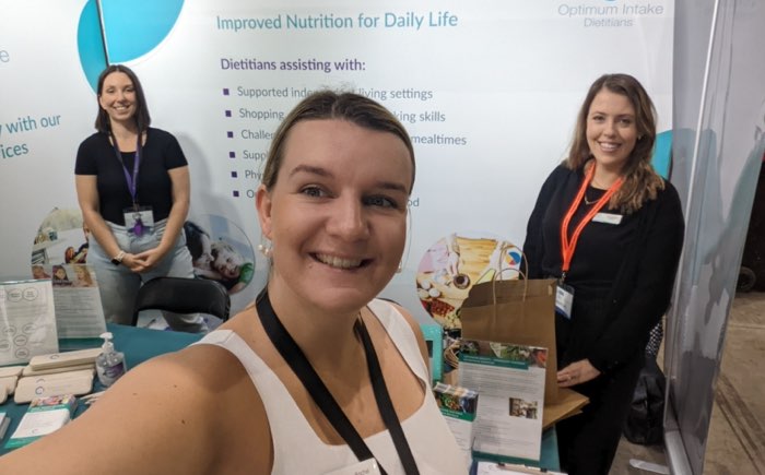 Dietitians at expo event