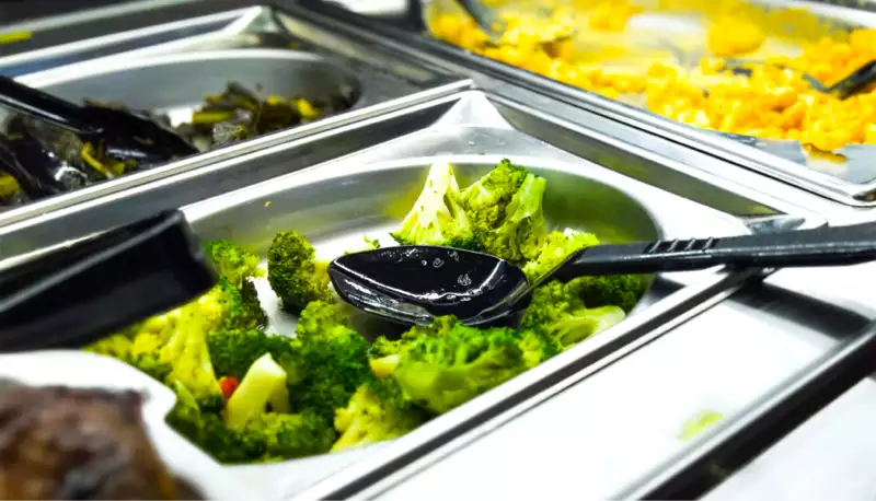 Serving broccoli