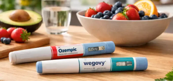 GLP-1 Ozempic & Wegovey medications with dietitian supported food.