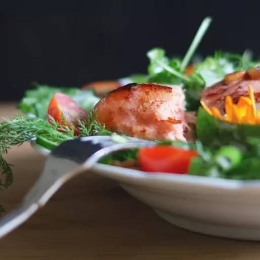 Fish salad bowl